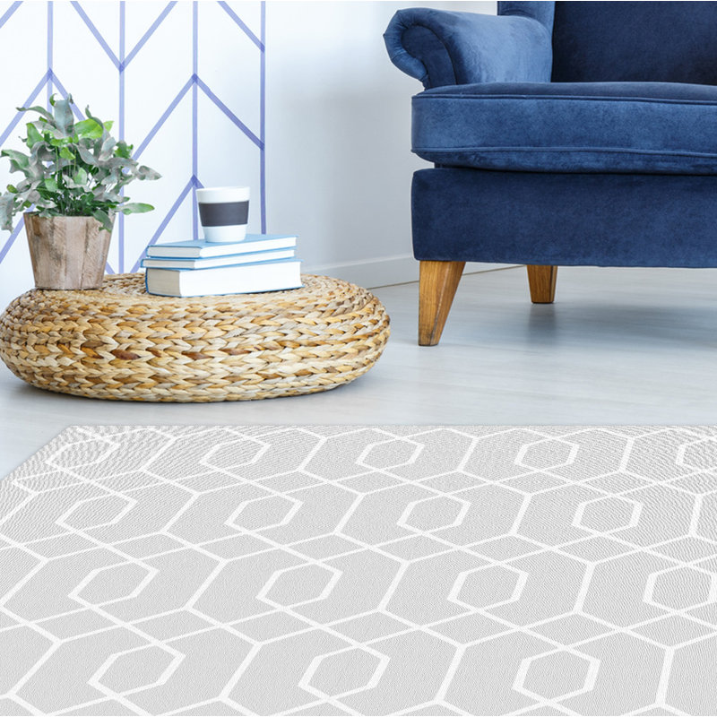 Rosalyn Geometric Kitchen Mat, Rectangular 100 x 133cm