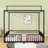 Metal Platform Bed With House-Shaped-517576274-517576273