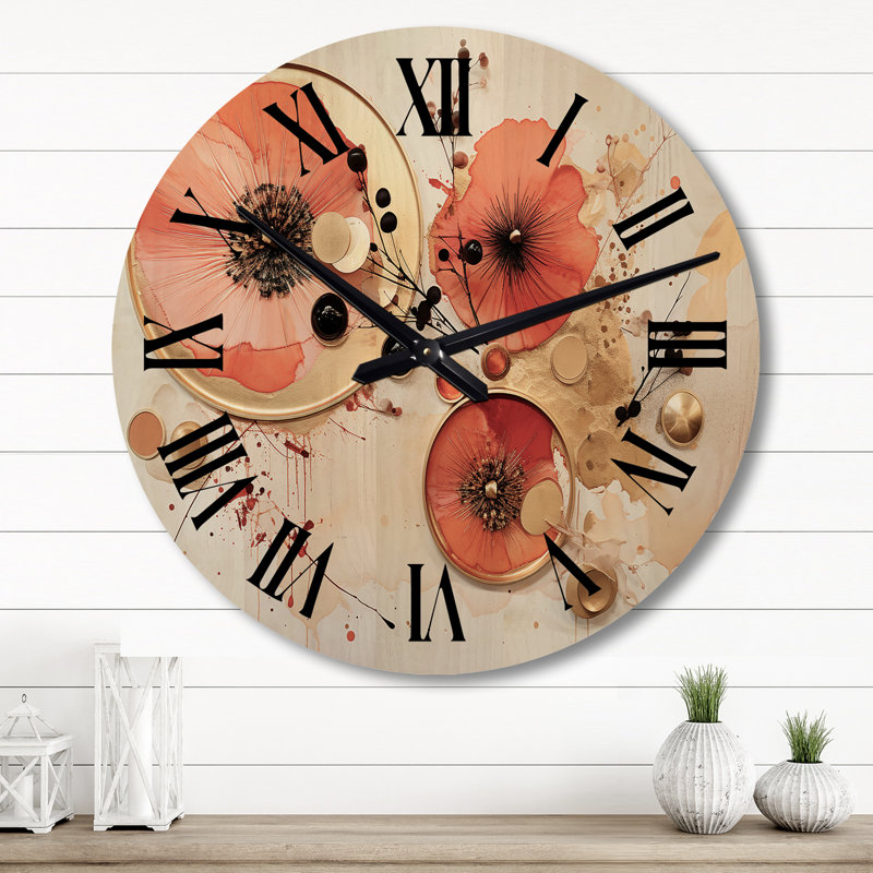 Horloge murale Poppie Bliss, Grand