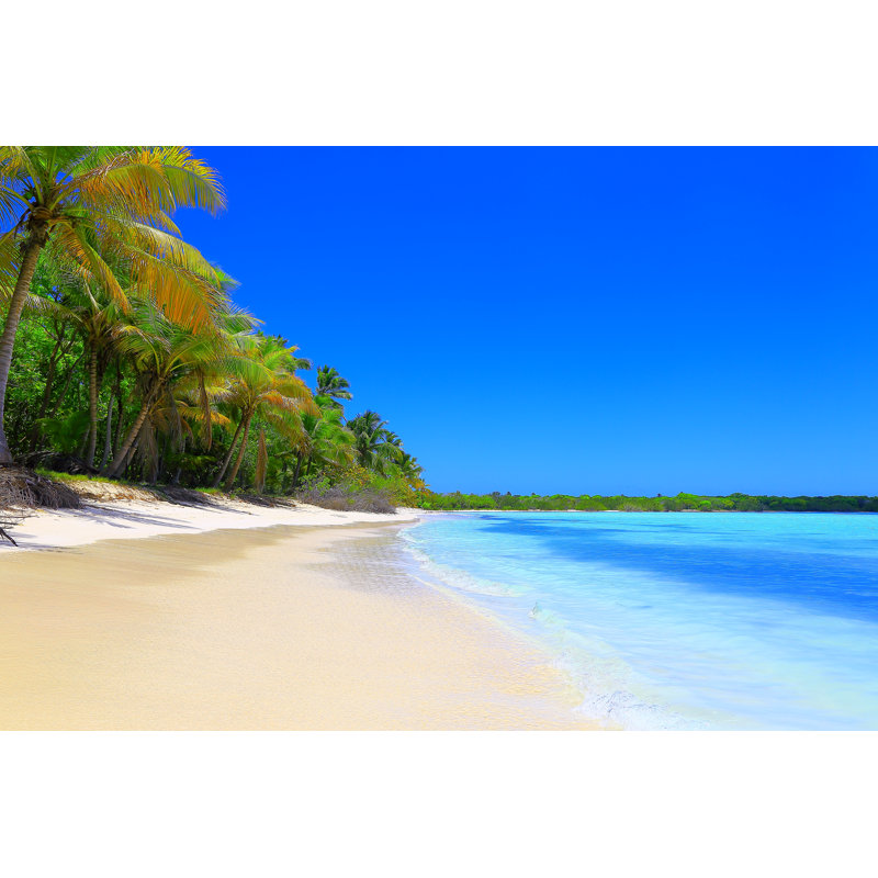 Sunny Idyllic Sandy Beach by Agustavop - Wrapped Canvas Print, 81cm H x 122cm W