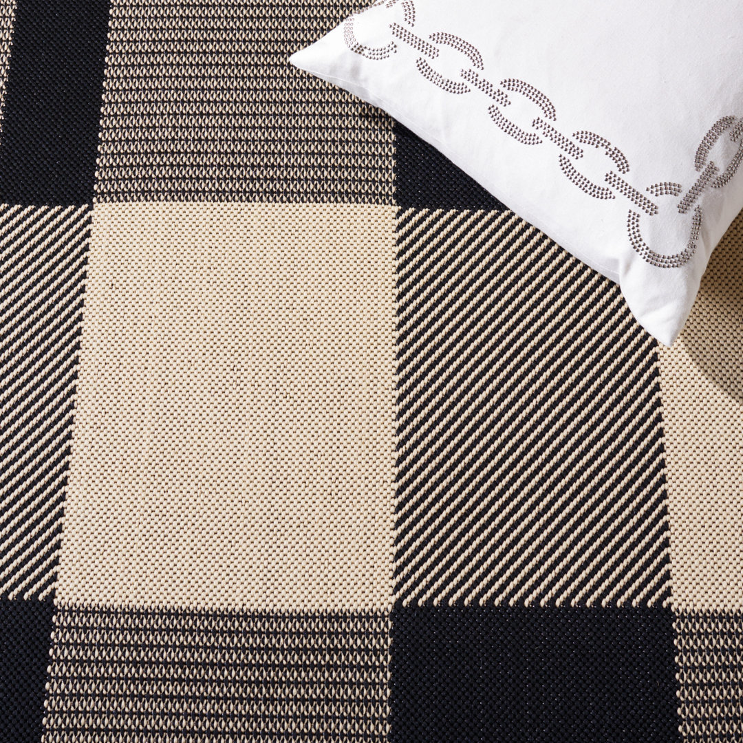 Andish Plaid Indoor / Outdoor Area Rug