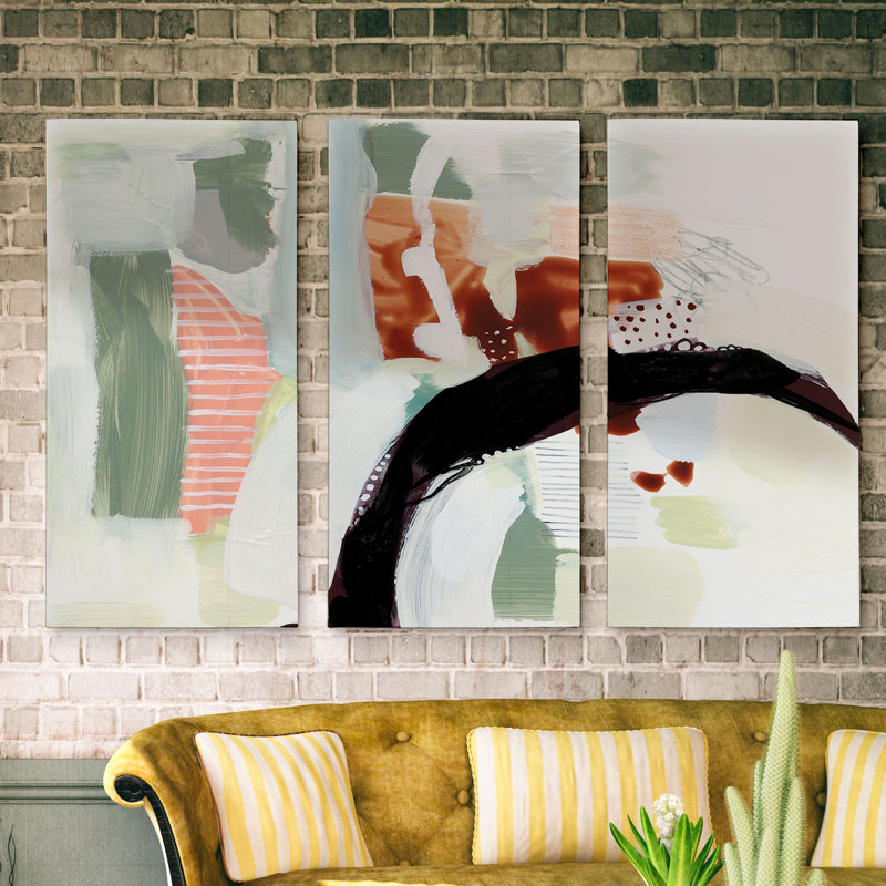 « synchronal vi », reproduction d’impression à multiples images sur toile, H 24 po x l 36 po x P 1,5 po