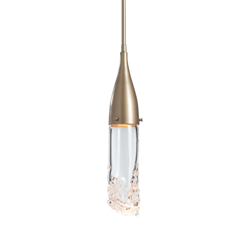 Fritz 1 - Light Single Cylinder Pendant, Soft Gold