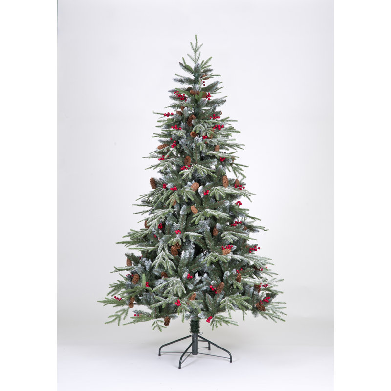 Artificial Spruce Christmas Tree, 6.89ft H x 4.2ft W x 4.2ft D