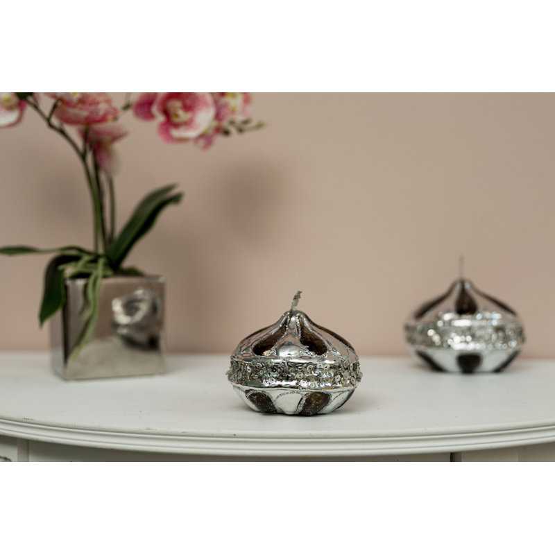 Unscented Novelty Candle, 8cm H x 10cm W x 10cm D
