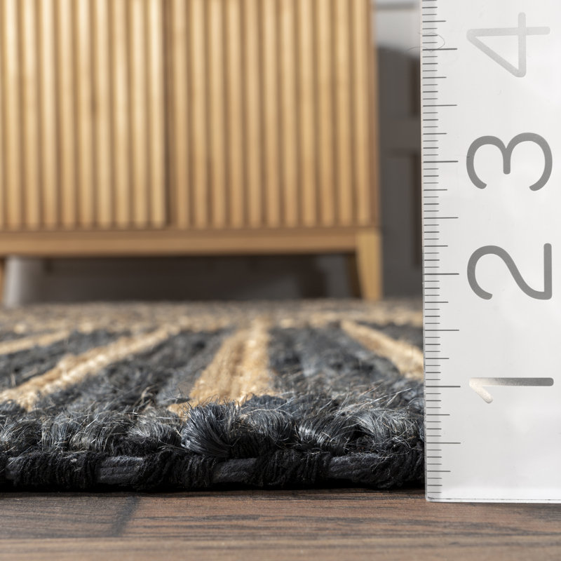  Tapis en jute tissé à la main Grassland, Rectangle 4pi x 6 pi