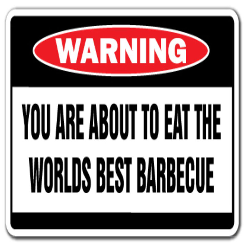 Plaque d’avertissement pour BARBECUE WORLDS BEST