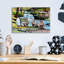 Art mural en verre épique «Find Your Way Home» par Adam Swanson, 16 po x 12 po