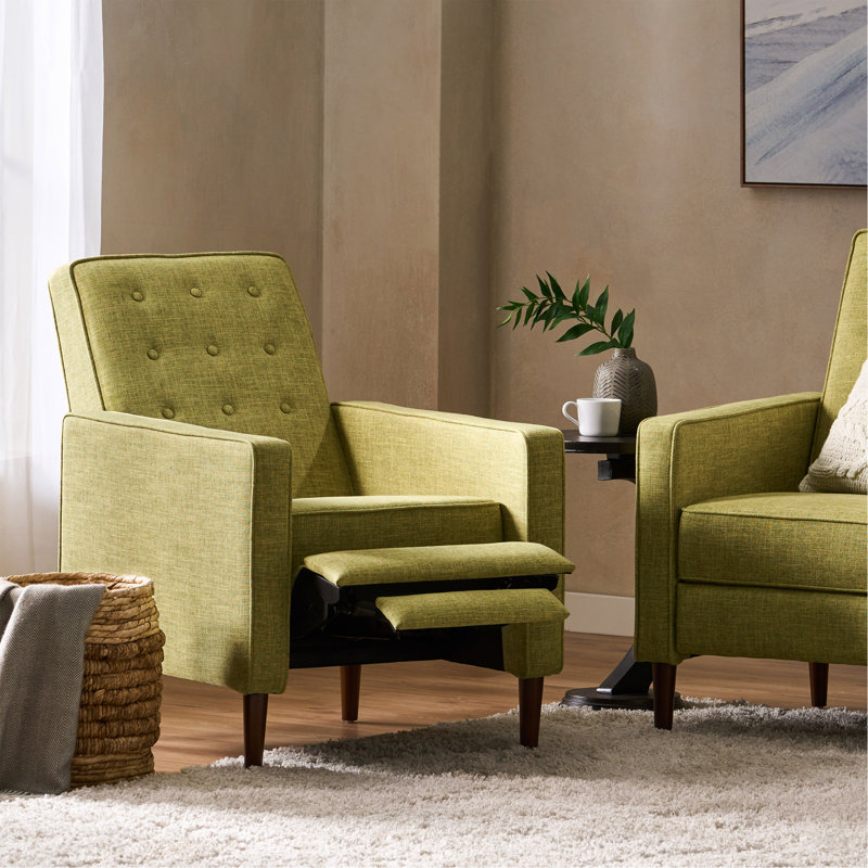 Canapé inclinable en tissu Mid-Century, Vert