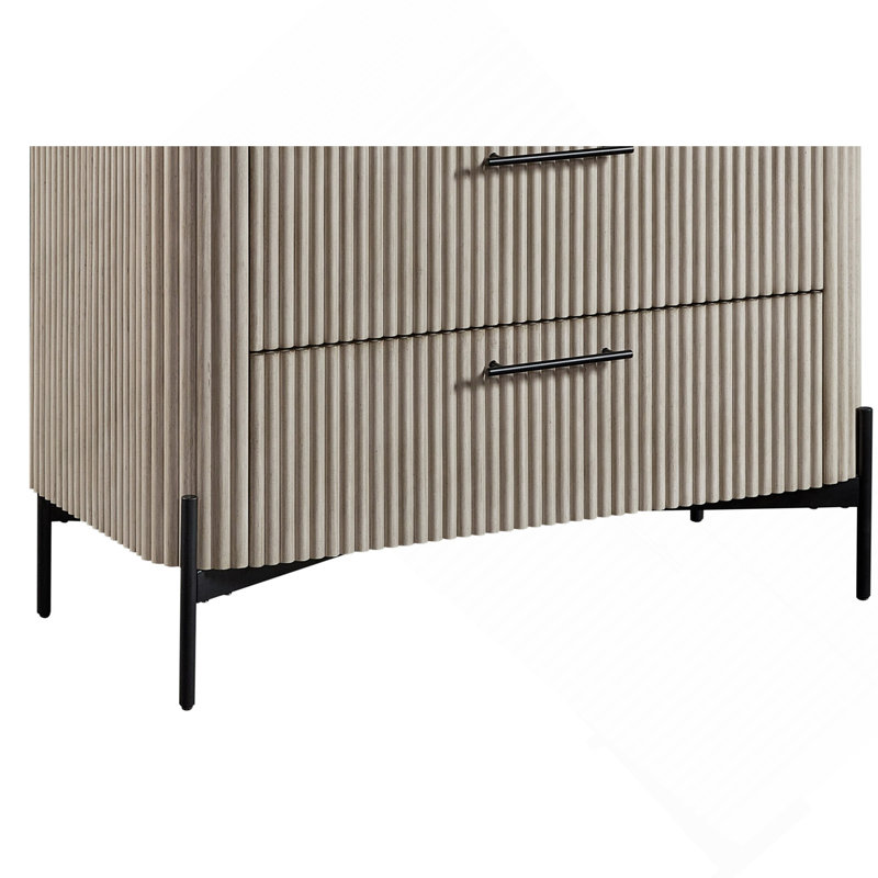 Commode 4 tiroirs - Taupe, Taupe