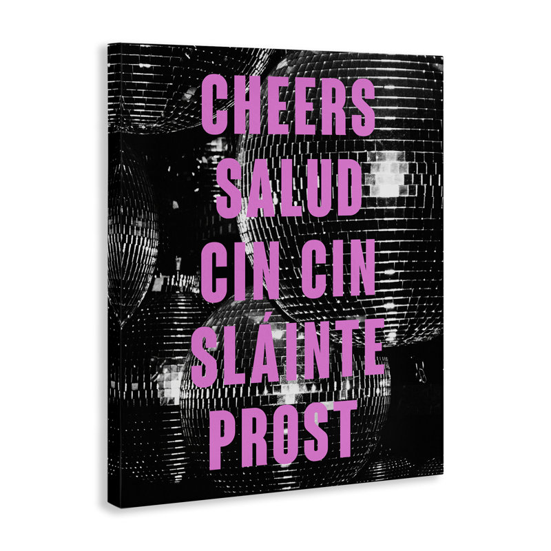 Art mural sur toile Cheers, H 20 po x l 16 po