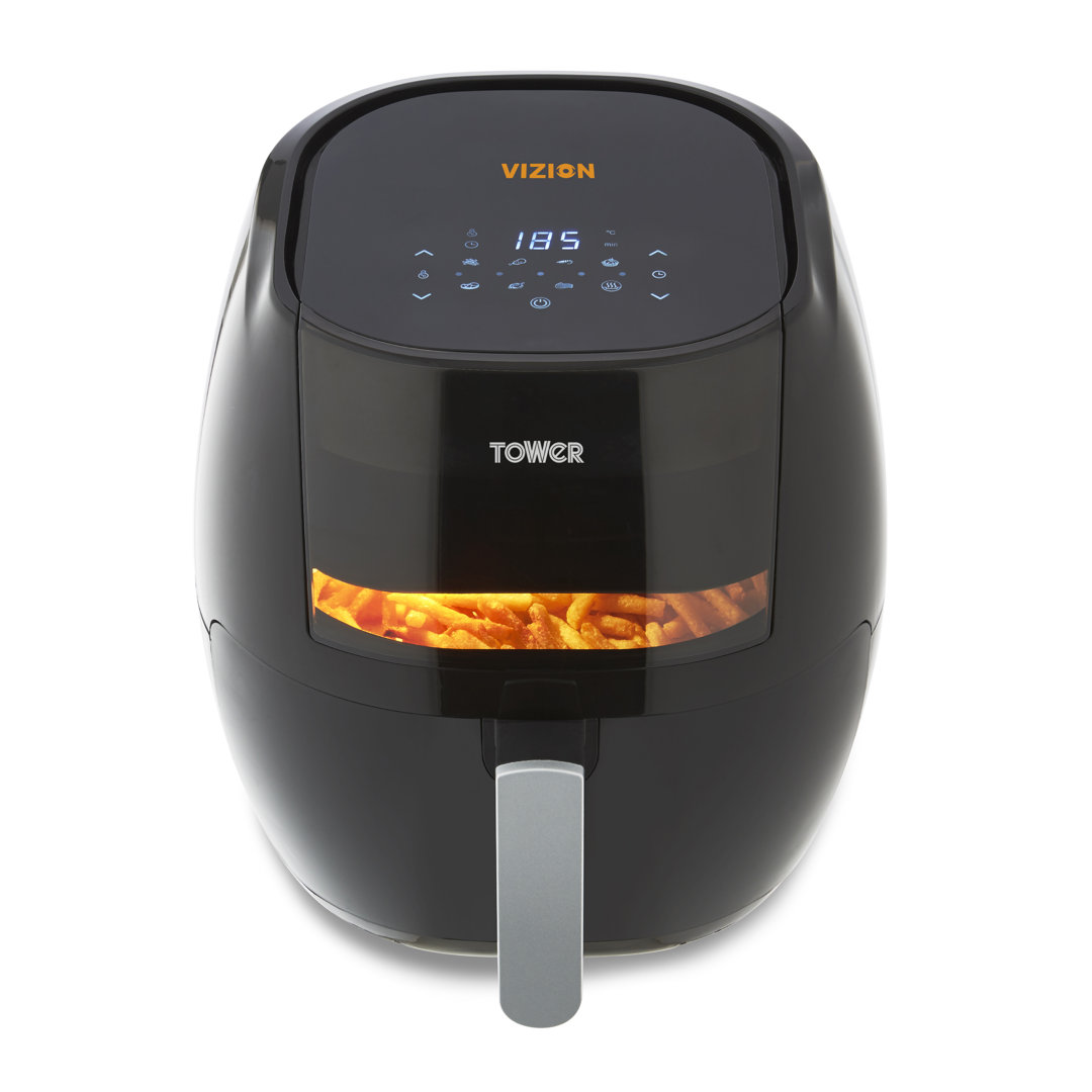 Tower Vortx Vizion Digital Air Fryer with Rapid Air Circulation, 7L, 1800W