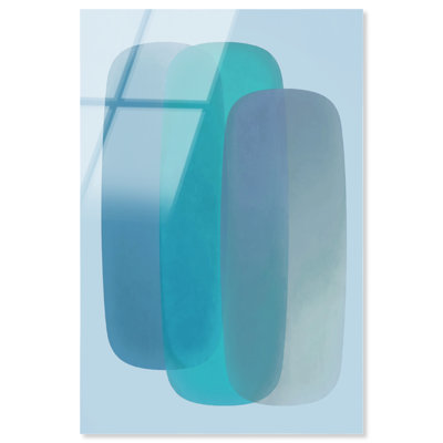 Teal Gradients Print by Oliver Gal