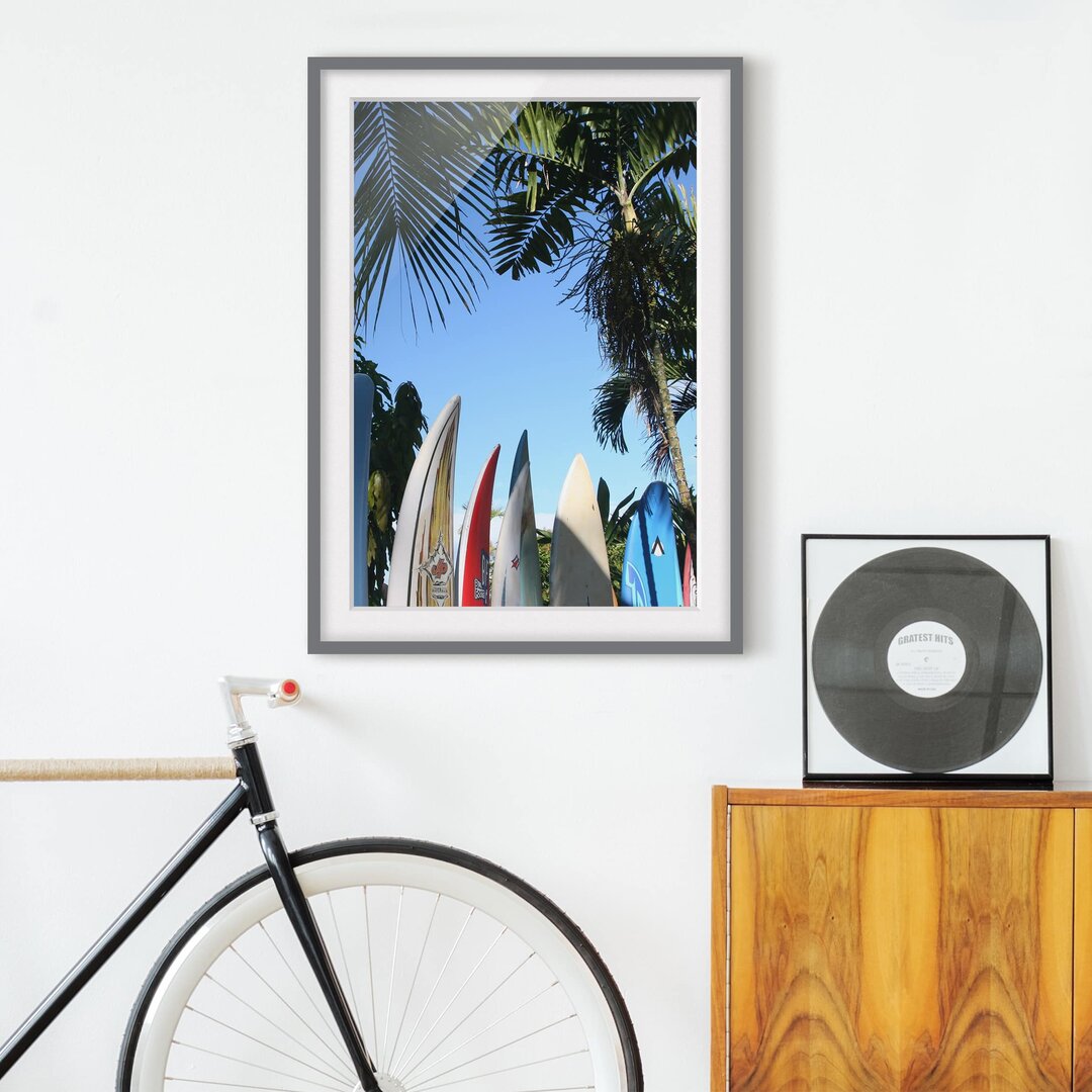 Gerahmtes Papierbild Surfers Paradise