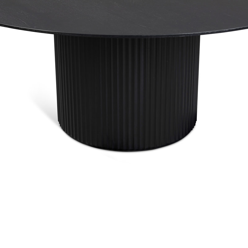 Modern Brazilian Round Dining Table, Ebano