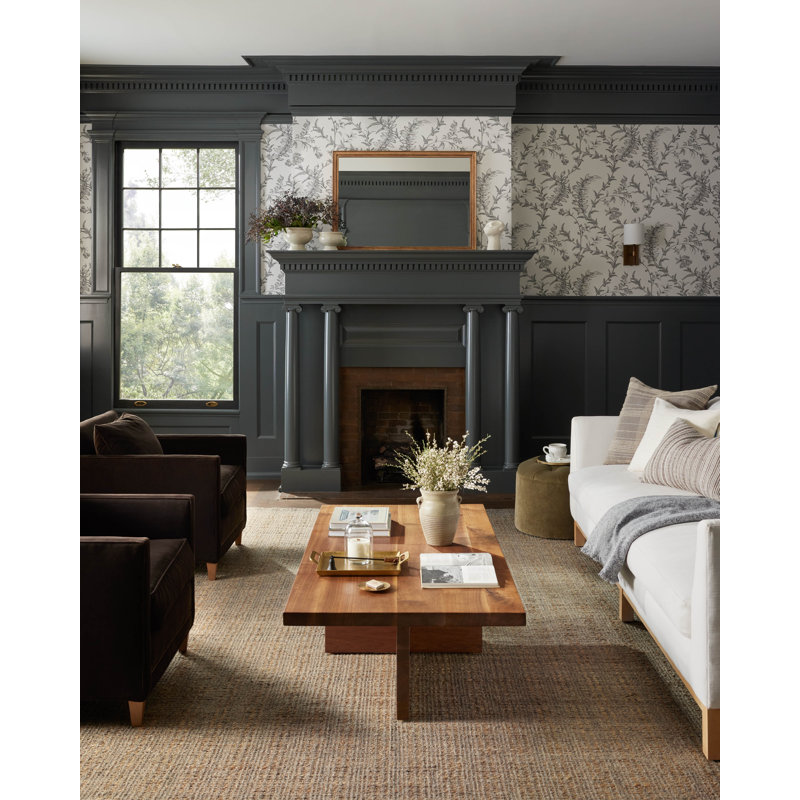 Jean Stoffer x Loloi Cornwall Mocha / Natural Area Rug, Runner 2'6" x 7'6"