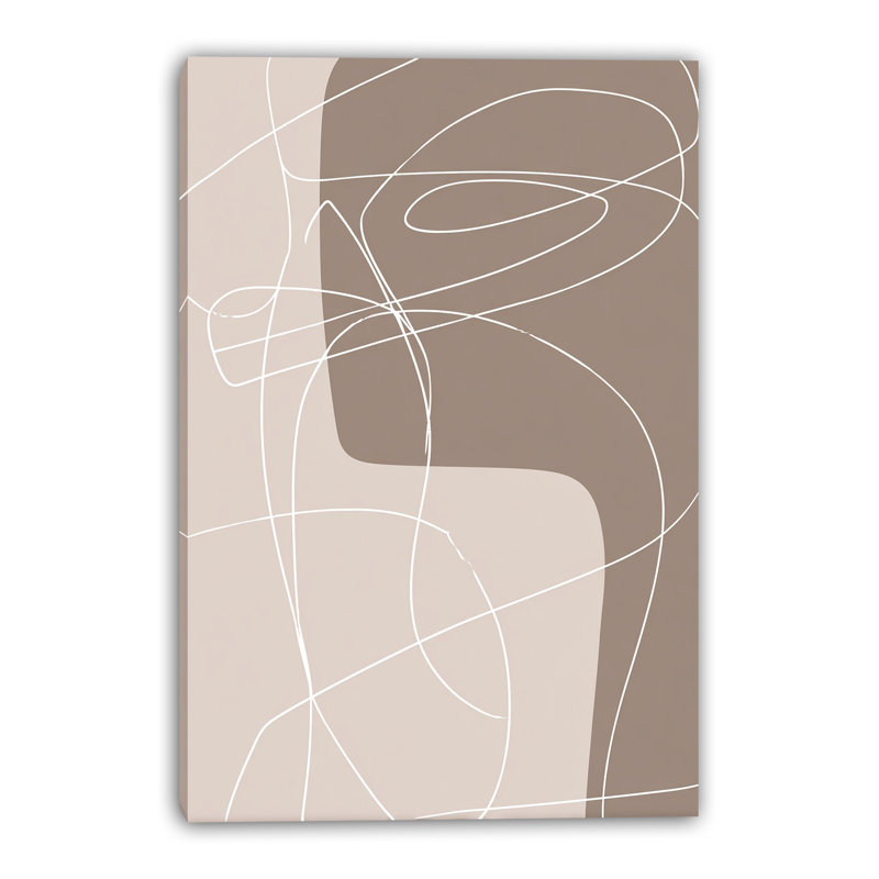 Art mural sur toile Line Contour, L 36 po x H 48 po x P 1,5 po
