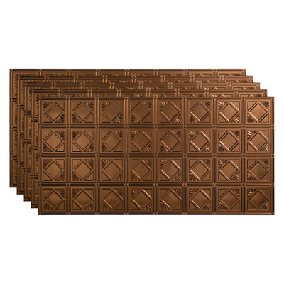Panneau de plafond décoratif en vinyle 4 pi x 4 pi FASÄDE