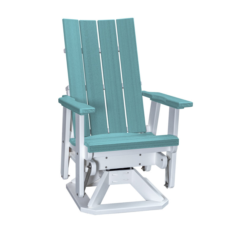 Fauteuil oscillant Brandon , Bleu Aruba / blanc