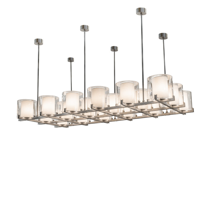 Crawford 18 - Light Nickel Unique/Statement Pendant