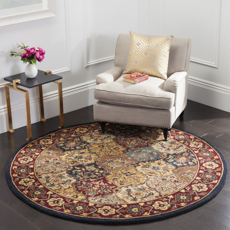 Wahcheechee Hand Tufted Wool Oriental Rug, Round 3'6"