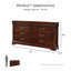 Commode double 6 tiroirs Treska