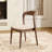 Bobrow 5PCS Farmhouse 39" Dining Breakfast Table Set With Ergonomic Curved-Backrest Chairs-1594880702-1594880703-1594880700