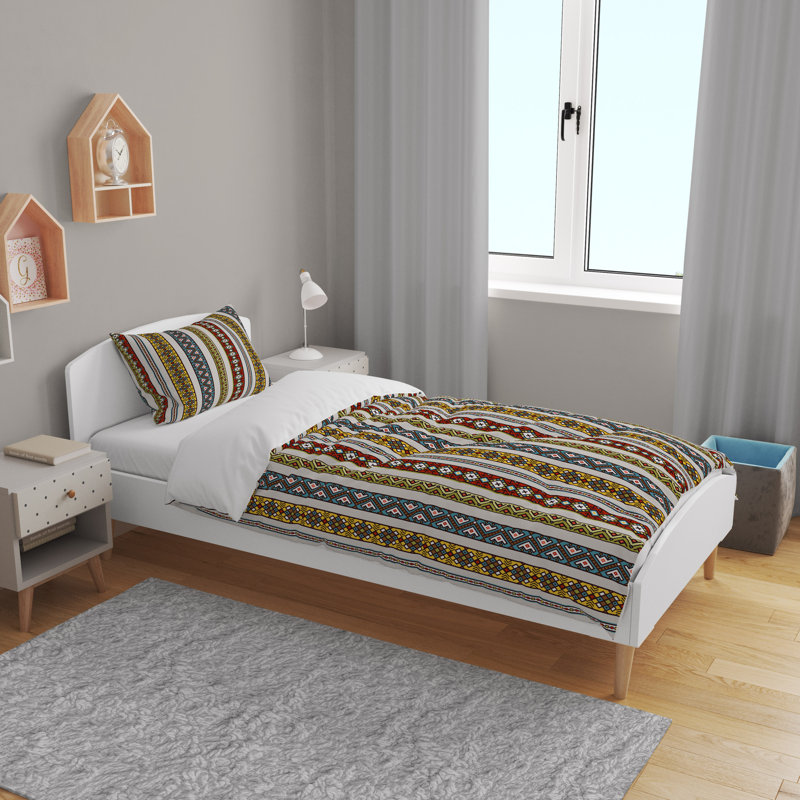 Striped Duvet Cover, King Duvet Cover + 2 King Shams