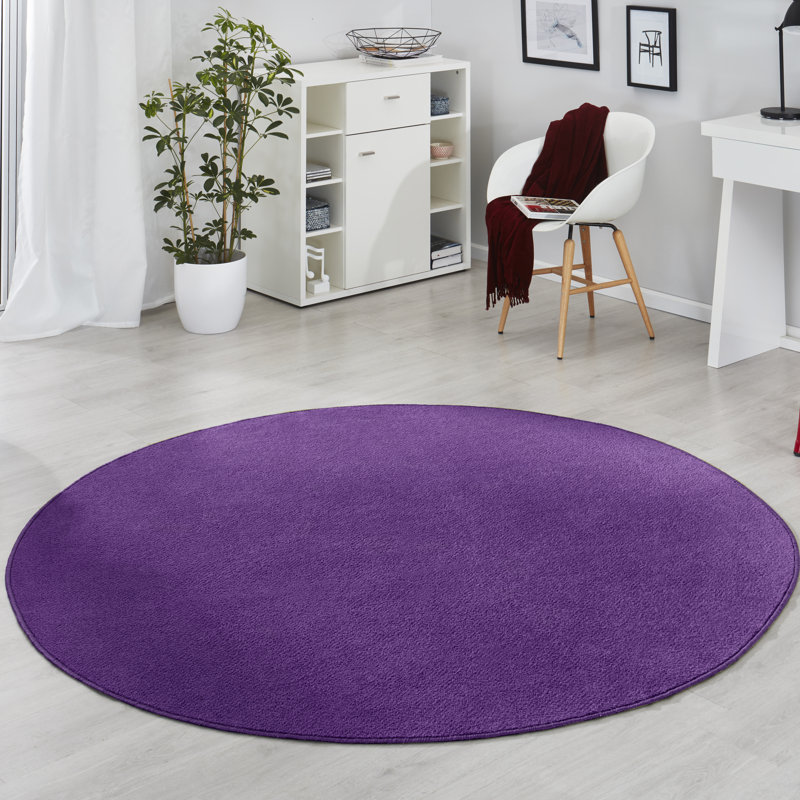 Fancy Purple Rug, Round 133cm
