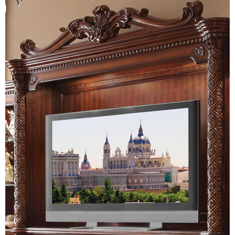 Dall Unfinished Entertainment Center for TVs up to 80", Cherry