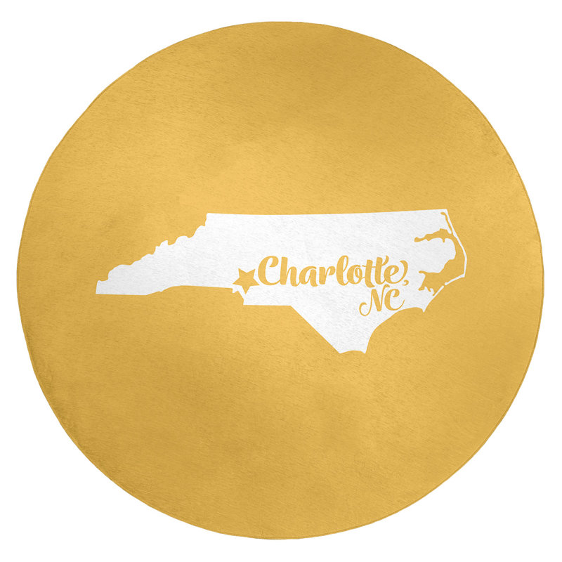 Chenille Indoor Rug, Round 5'