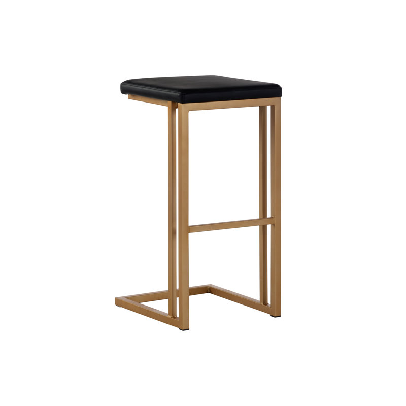 Urban Unity Upholstered Stool with Metal Frame, Counter Stool (26" Seat Height)
