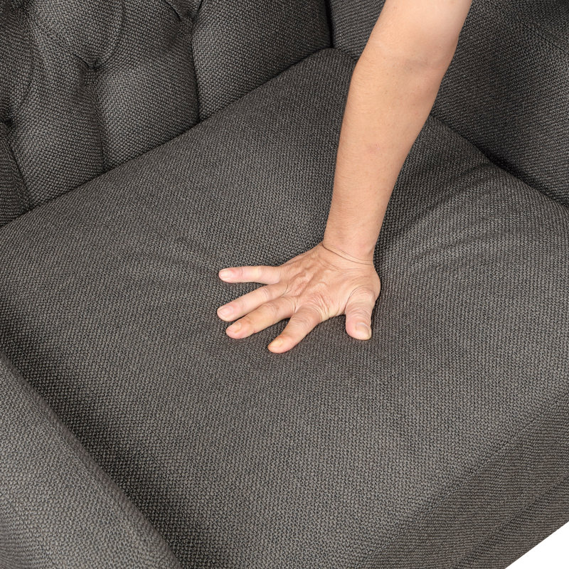 Fauteuil à oreilles Classic, Dark Grey Fabric