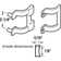 2-1/4 In. Chrome Shower Door Handle/Towel Bracket Set