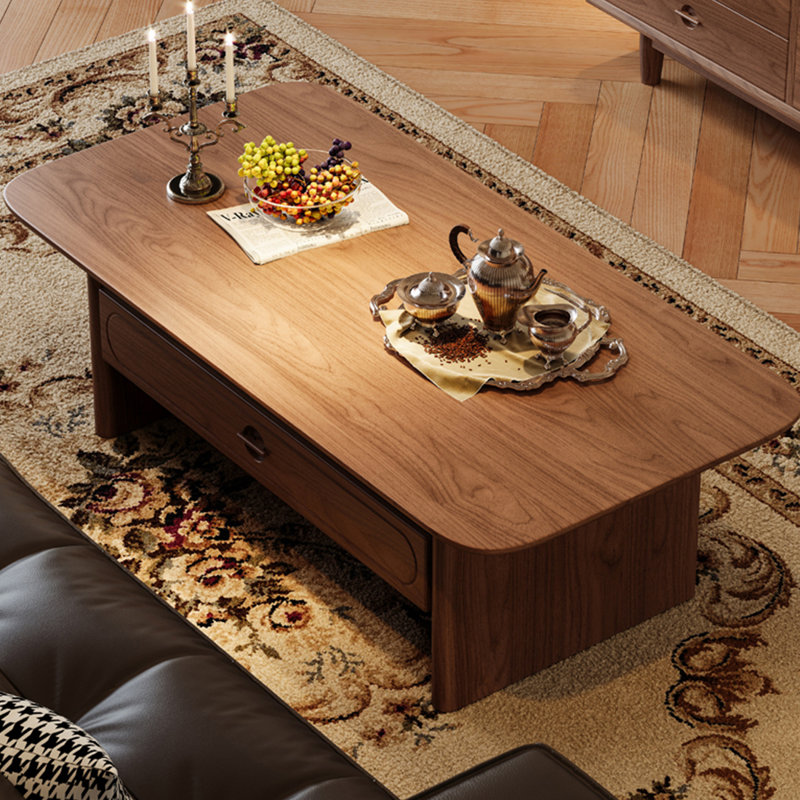Table basse style français de style rétro, Brun