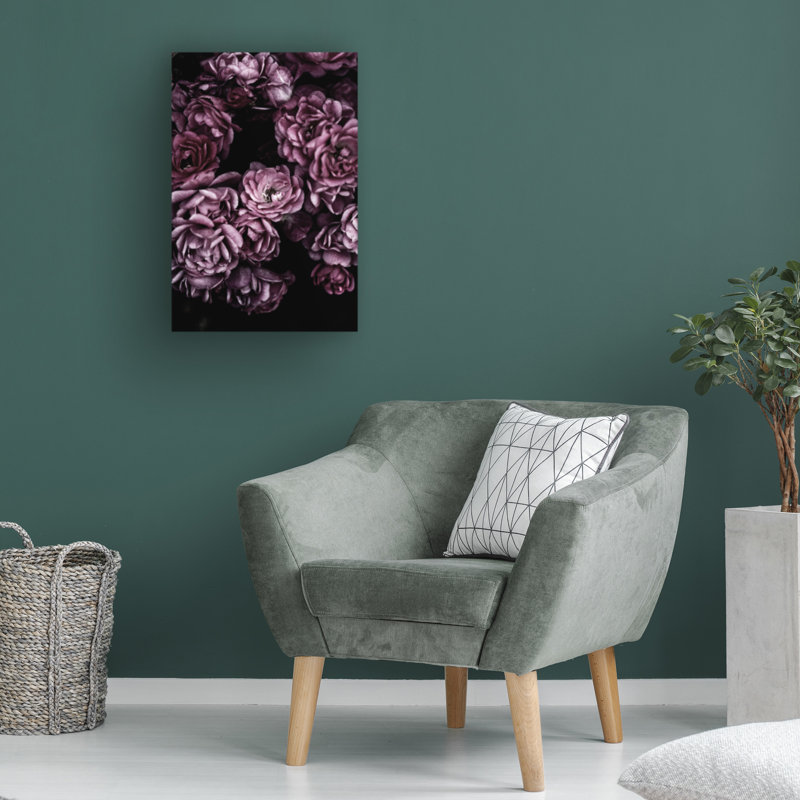 Art sur toile, Roses marines Bohmer, H 19 po x l 12 po