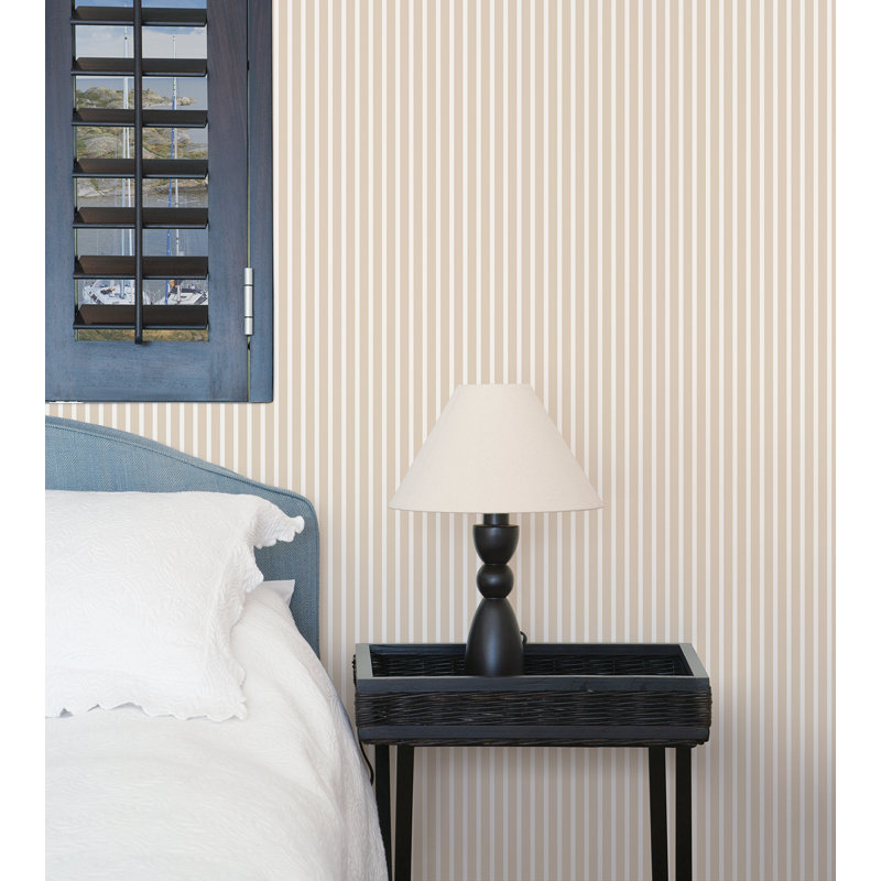 Ayden 10m x 53cm Matte Wallpaper Roll, Beige/White