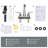 Centerset 2-handle Bathroom Faucet with Drain Assembly-56118832