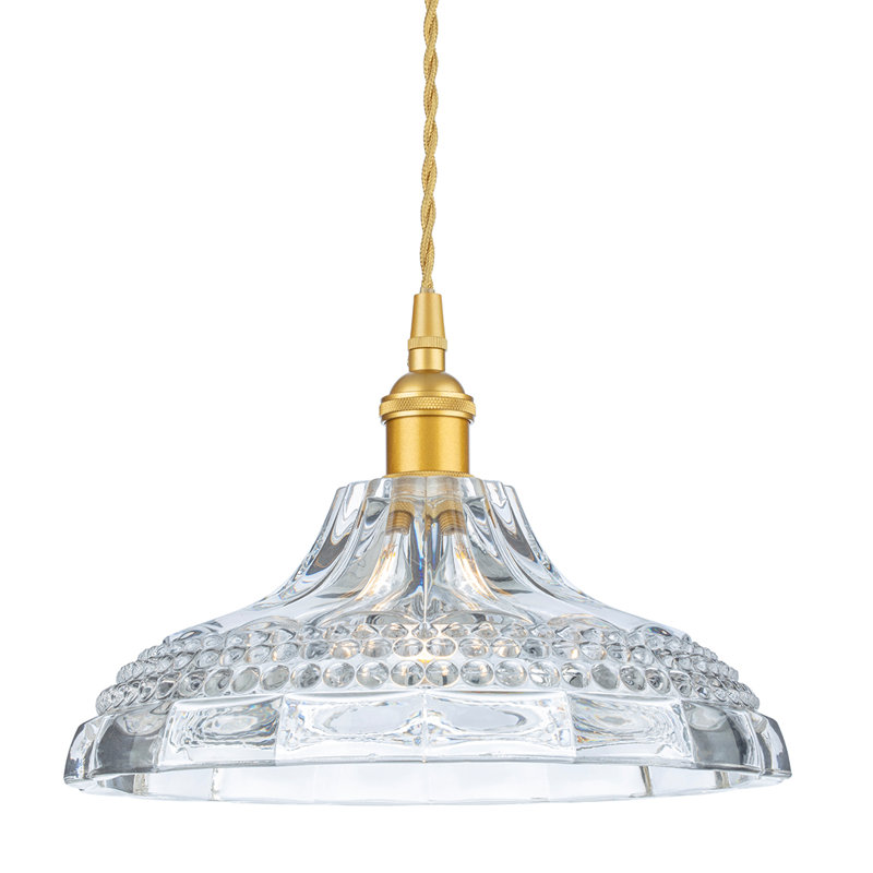 1 - Light Gold Dome Pendant