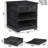 1 Drawer Sets Nightstands with Storage Tray and Built-in Charging Station-395899418