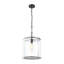 Luminaire suspendu cylindrique en verre d'eau 1 lumière fabriqué à la main-1000867499