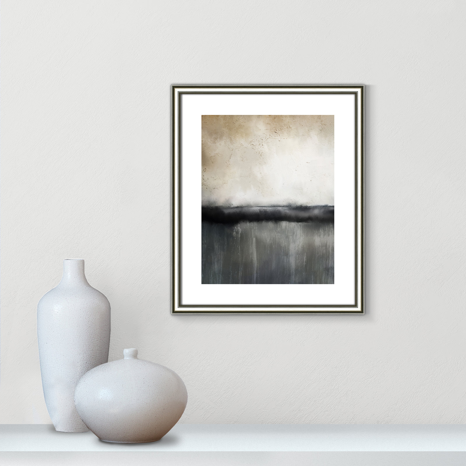 Sunset by Kimberly Allen Print, Picture Framed Paper, 19" H x 16" W, Gold