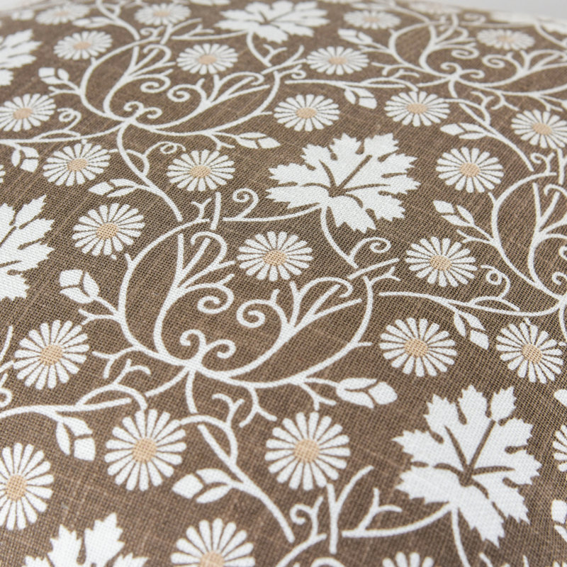 100% Cotton Throw Pillow, Mocha, Down Blend