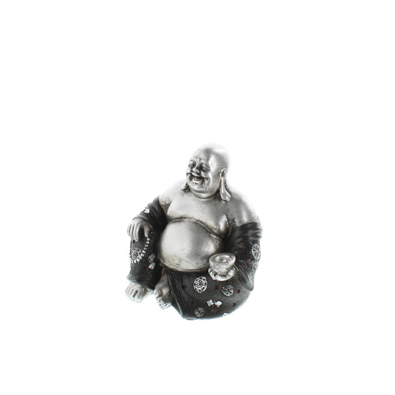 Happy Sitting Buddha Statue | Feng Shui Wealth Figurine