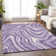 Premium Machine Washable Prisco Lavender Rug