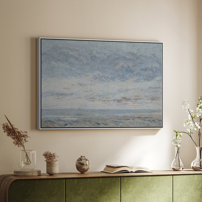 «Vintage Landscape -DCCL XXII» sur, Blanc, H 27 po x l 41 po