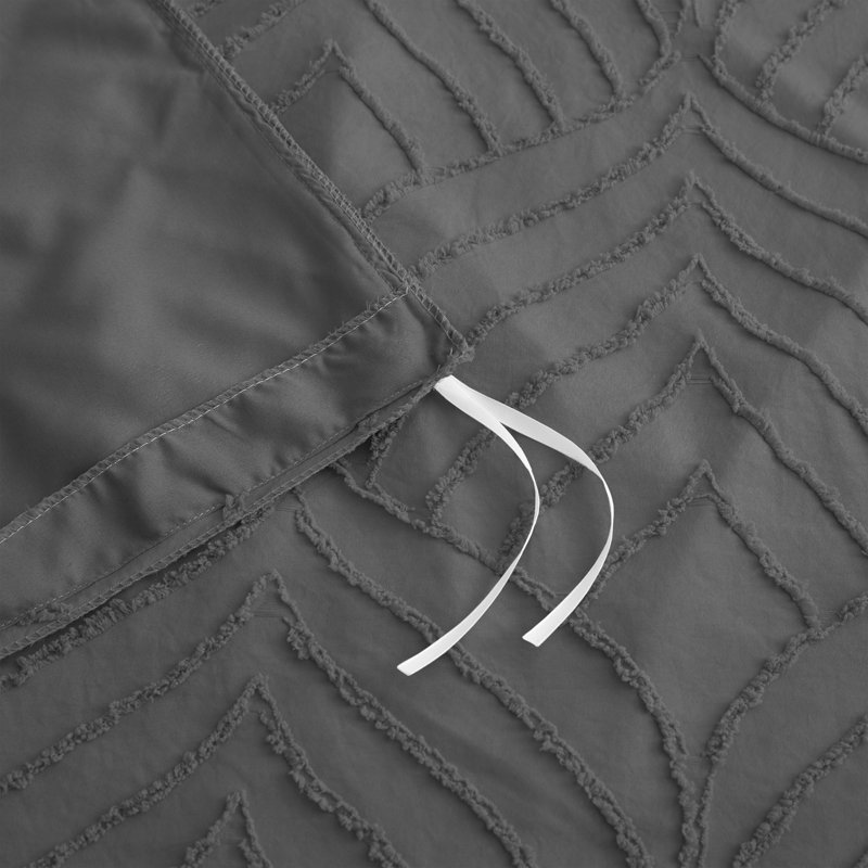 Duvet Cover Set, Gray, Twin Duvet Cover + 1 Standard Pillow case