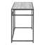 Bureau d'ordinateur, bureau personnel, ordinateur portable, tiroir de rangement, L 42 po, travail, stratifié gris, métal noir, contemporain, moderne