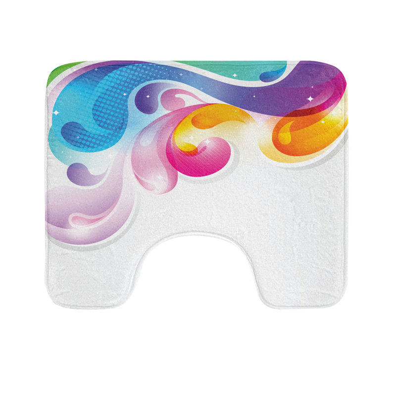 Tapis de salle de bain numérique en U 20 po Multicolor