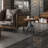Cecy Pine Round Solid Wood Top with Iron Base Dining Table-306142394